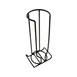 GET RCK-B3 Holder Rack, 5-1/3" x 4-1/4" x 12-1/4" H, Stacking, Black PE Coating, Fits 24 Bowls 1 image