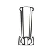 GET RCK-B3 Holder Rack, 5-1/3" x 4-1/4" x 12-1/4" H, Stacking, Black PE Coating, Fits 24 Bowls 4 image