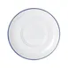 Mikasa 5305733 China Bistro Saucer, 6.29" Diameter Porcelain, Pin Blue 1 image