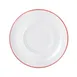 Mikasa 5305872 Bistro Saucer, 6.29" Diameter Porcelain Cup, Pin Red - China Dinnerware 1 image