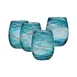 Mikasa 5308419 Breeze Wine Glass, 16 oz., Stemless, Blue, 3.66"W x 3.66"D x 4.53"H 2 image