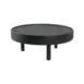 Mikasa BQ810B Round Medium Display Riser, 12.6", Black Oak, 3-Leg, 9"-12" Height 1 image