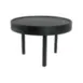 Mikasa BQ811B Round Medium Display Riser, 12.7", Black Oak, 3-Leg, 9-12" Height 1 image