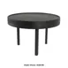 Mikasa BQ812B Select Concepts Round Large Riser, 12.8", Black Oak, 3-Leg, 9"-12" Height 1 image