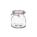 Steelite LB1216201 Glass Storage Jar, 50.75 oz (5.75" x 6.325"), Lock Eat Lid, Soda Lime Glass - 6/Case 1 image