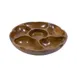 Town 51306 PU-PU Platter, 14" Diameter, 5-Compartment Serving Tray, Polyurethane Finish 1 image