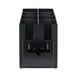 Vollrath CTNCLS-06 Napkin Dispenser 9-1/16"W×19-1/4"D×15-3/16"H Holds 100 Black ABS Napkins Cup Lid 1 image
