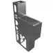 BK Resources UBDW-18-IB8 Underbar Ice Bin, 8" L x 23.75" W, 12-9/16" D, Sliding Cover BKIB-L-818 1 image