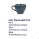 Ariane Porcelain AMKARNA87044030 Mokka Cup, 10 1/7 Oz, Reactive Sapphire, Porcelain - 6/Case 1 image