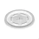 Dinex DX2225ST9000 Clear Disposable Cup Lid With Straw Slot for 8 oz. Tumblers - 36/Case 2 image