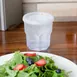 Dinex DX2225ST9000 Clear Disposable Cup Lid With Straw Slot for 8 oz. Tumblers - 36/Case 5 image