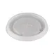 Dinex DX5810ST8714 Clear Disposable Cup Lid with Straw Slot for 10 oz Tumbler - 100/Case 1 image