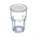 Dinex DX5810ST8714 Clear Disposable Cup Lid with Straw Slot for 10 oz Tumbler - 100/Case 4 image