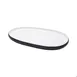 GET 21280-TOH/BK Oblong Plastic Platter, 16.1"L x 10.1"W x 1"H, Two-Tone Honey/Raven, Melamine 1 image