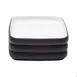 GET 21373-TOH/BK Melamine Square Plate, 6.5" Dia., Honey Interior, Raven Exterior, Cheforward Hatch 5 image