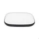 GET 21376-TOH/BK Cheforward Hatch Plate, 12" Square, Two-Tone Honey/Raven, Melamine, Plastic Plate 1 image