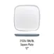 GET 21376-TOH/BL Cheforward Hatch Plate – 12" Square, Two-Tone Honey/Bluejay, Melamine, Reusable 1 image