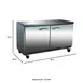 IKON IUC48R-2D 48" 2-Section Undercounter Refrigerator w/ 1 Door & 2 Drawers, 12 cu. ft. 2 image