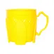 Dinex DX5000B04 - Brightcares 8 oz Yellow Plastic Mug, PP, Air‑Insulated, Dishwasher Safe - Case 1 image