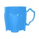 Dinex DX5000B14 - 8 oz Blue Fenwick Plastic Mug, Air‑Insulated, Dishwasher Safe - Case 1 image