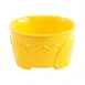 Dinex DX5300B04 - Yellow 9 oz Plastic Bowl, 12" Diameter, 0.5 Qt Capacity, Polypropylene, Safe - Case 1 image