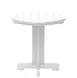 Grosfillex UT814004 Kailua Round HDPE Low Table, 20 Inch, White Finish 1 image