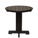 Grosfillex UT814885 Kailua Round HDPE Low Table, 20 Inch, Dark Brown Finish 1 image