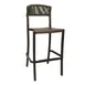 Grosfillex UT872037 Tahoe Rope Weave Bar-Height Barstool, Espresso/Bronze 1 image