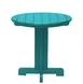 Grosfillex UT814884 Kailua 20-Inch Round Low Table, Polyethylene HDPE, Aruba Blue, Made in USA 1 image