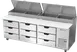 Beverage Air DPD93HC-9 Pizza Prep Table Refrigerated Counter 1 image