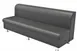 G & A QSU-S3-ESPRIT Restaurant Booth, 72"W x 25"D x 29"H, Upholstered Bench with Wood Frame, Esprit Vinyl, Single Seat 1 image
