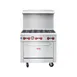 Westlake RGR36 Gas 36" Commercial 6 Burner Gas Range with Oven, Full Size Oven, 2 Oven Racks 1 image