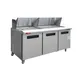 Westlake WKSR-72BM 72" 3-Door Sandwich and Salad Prep Table, 30 Pans Capacity, 33-41°F, R290 1 image