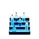 Beverage Air LBD3-36L 36" Three Tier Lighted Liquor Display, 27 Bottles 2 image