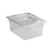 Concasse MCIP1215 Plastic Food Pan – 1/2 Size, 10‑3/8" W × 12‑3/4" D × 6" H Clear Polycarbonate NSF 1 image