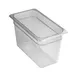 Concasse MCIP1320 1/3 Size Clear Polycarbonate Food Pan, 6‑7/8" W x 12‑3/4" D x 8" H, NSF 1 image