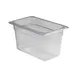 Concasse MCIP1415 1/4 Clear Polycarbonate Pan, 6-3/8" W x 10-3/8" D x 6" H, 6" Deep, Stackable, NSF 1 image