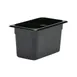 Concasse MCIP1415N 1/4 Black Polycarbonate Food Pan, 6-3/8" W x 10-3/8" D x 6" H, 6" Deep, NSF 1 image