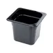 Concasse MCIP1615N 1/6 Black Polycarbonate Pan, 6-7/8" W x 6-1/4" D x 6" H, Dishwasher Safe NSF 1 image