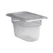 Concasse MCIP1910 Clear Polycarbonate Pan, 1/9 Size, 6-7/8" W x 4-1/4" D x 4" H, NSF 1 image