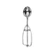 Concasse MCPP14AI - 14" Disher, 2 Oz Solid Stainless Steel Spoon with Gray Plastic Handle 1 image