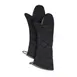 Chef Revival 2PX24ELBKBK-2 Oven Mitt, 24" Pyrotex, Black with Beige Trim, Flame-Resistant - 1 Pair 1 image