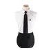 Chef Revival 3PWACRBK Reversible Waist Apron, 20-1/2" x 12", 3 Pockets, Black, Polyester 1 image