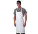 Chef Revival 600BAW-D Bib Apron, 34" x 34", White, Twill Fabric, Pencil Pocket, Self‑Tie 1 image