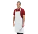 Chef Revival 600BAW-NP Economy Bib Apron, 34" x 34", Poly/Cotton Blend, White 1 image
