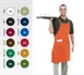 Chef Revival 601BAC-RB Bib Apron, 28" x 34", Royal Blue, EZ-Blend Poly-Cotton, Large Side Pocket 1 image