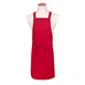 Chef Revival 601NP-RD Bib Apron, 28" x 34", Red, EZ-Blend Twill, No Pocket 1 image