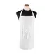 Chef Revival BIAWH Bib Apron, 32" x 32-1/2" White, Cotton/Poly Blend, Wide Neck Straps, Pen Pocket 1 image