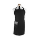 Chef Revival CL2PBIABK Bib Apron, 32" x 32-1/2" Black PolyCotton, Adjustable Neck Strap, 2 Pockets 1 image