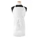 Chef Revival CL2PBIAWH Bib Apron, 32" x 32-1/2" White, PolyCotton, Adjustable Neck Strap, 2 Pockets 1 image